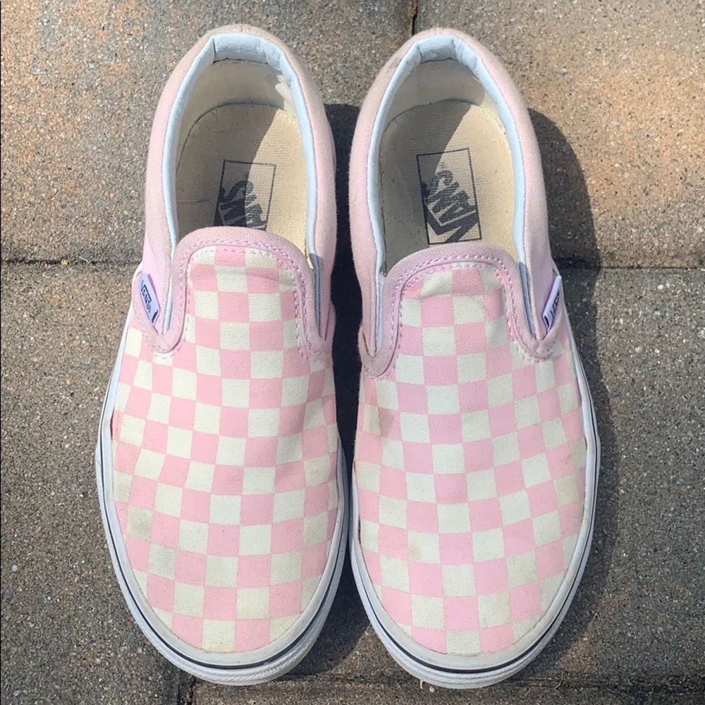 VANS • Girls pink checkered Vans